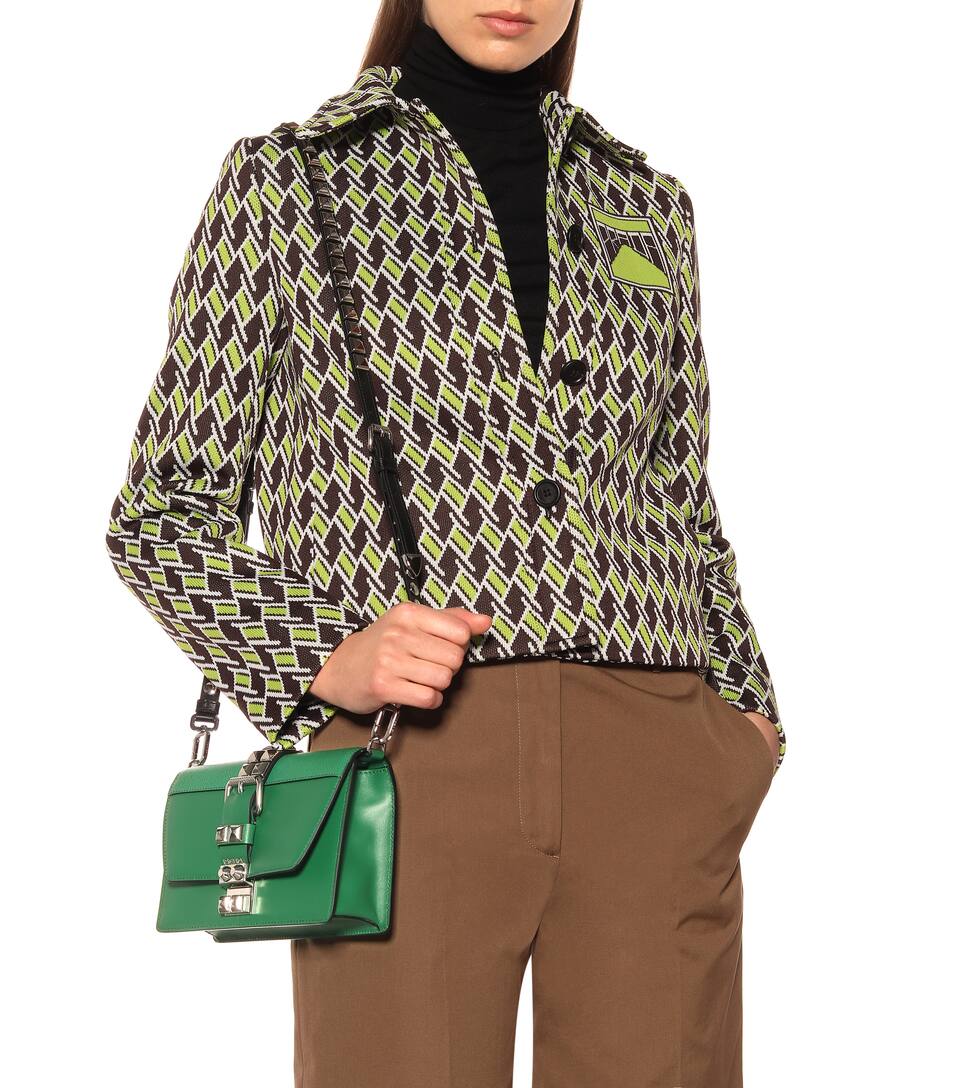 À Bandoulière Ornements Elektra Prada Cuir En Sac k08OPNnwX