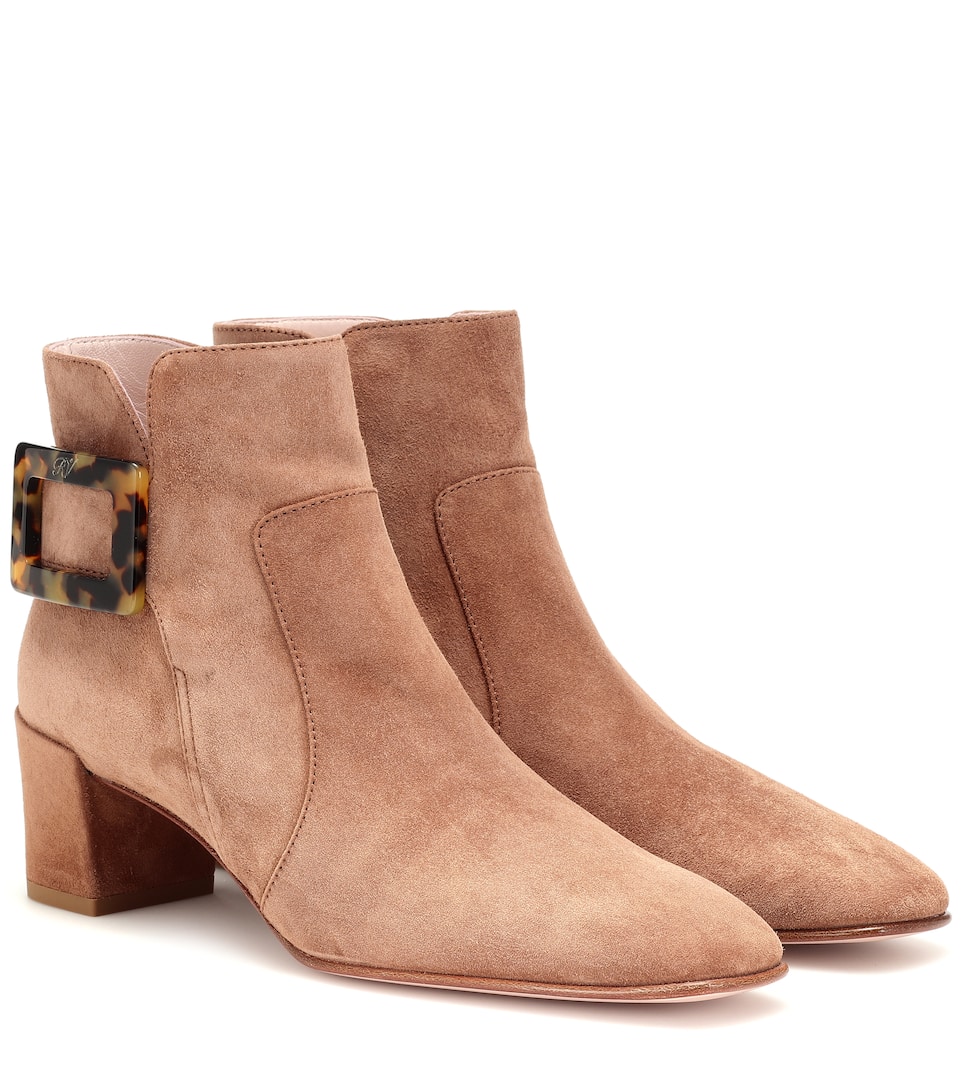 roger vivier suede boots
