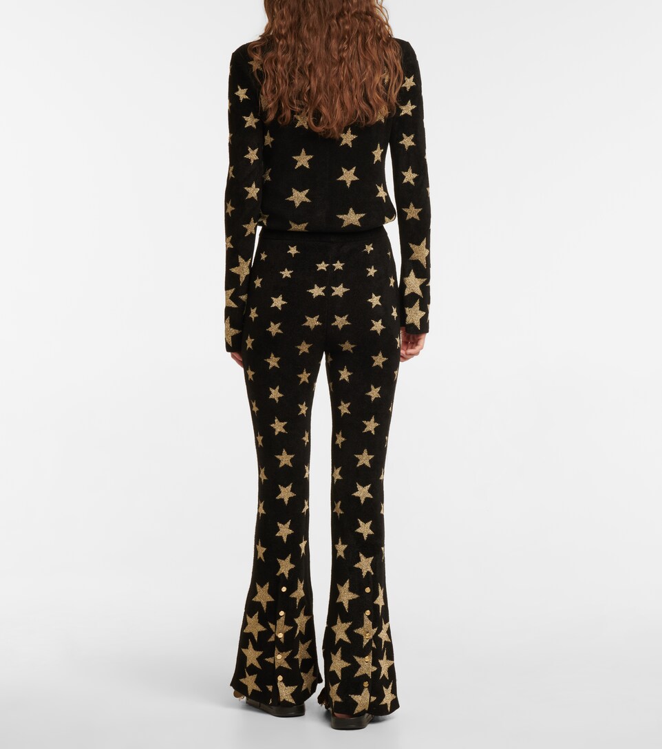 Paco Rabanne - Pantalones flared Star de punto fino | Mytheresa