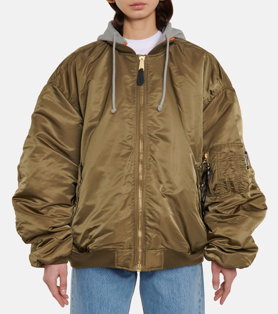 vetements oversized bomber jacket