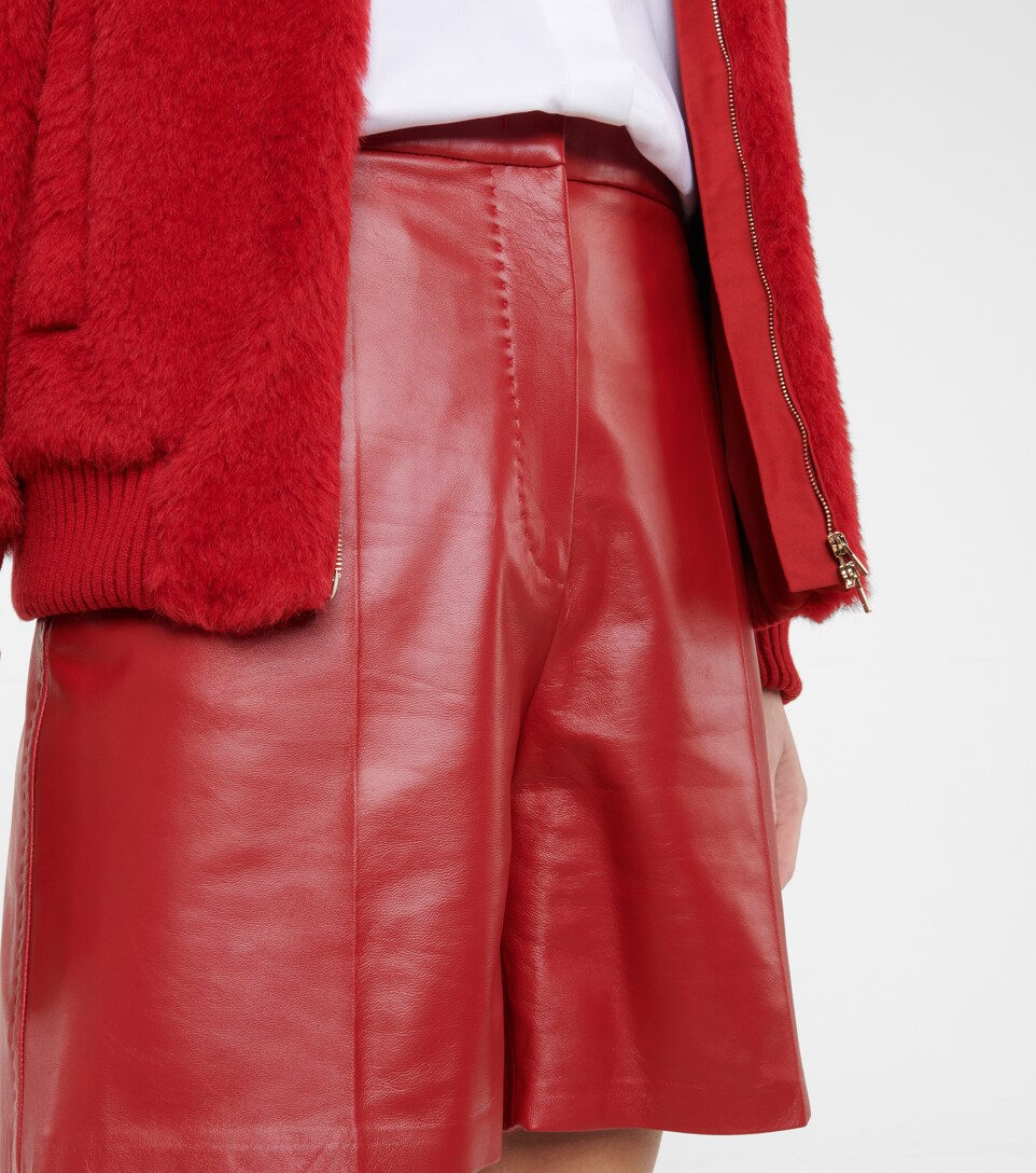 Max Mara - Lacuna leather shorts 