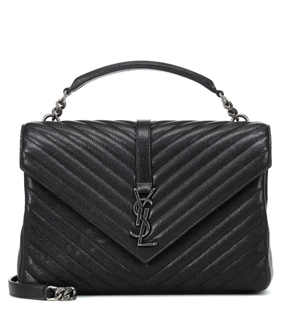 Large Collège Monogram Leather Shoulder Bag Saint Laurent