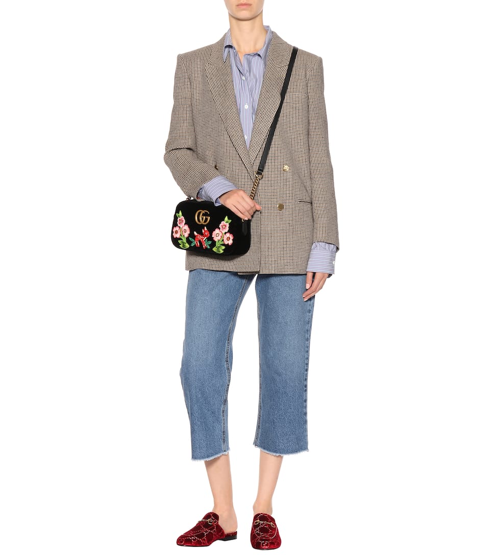 gucci princetown velvet