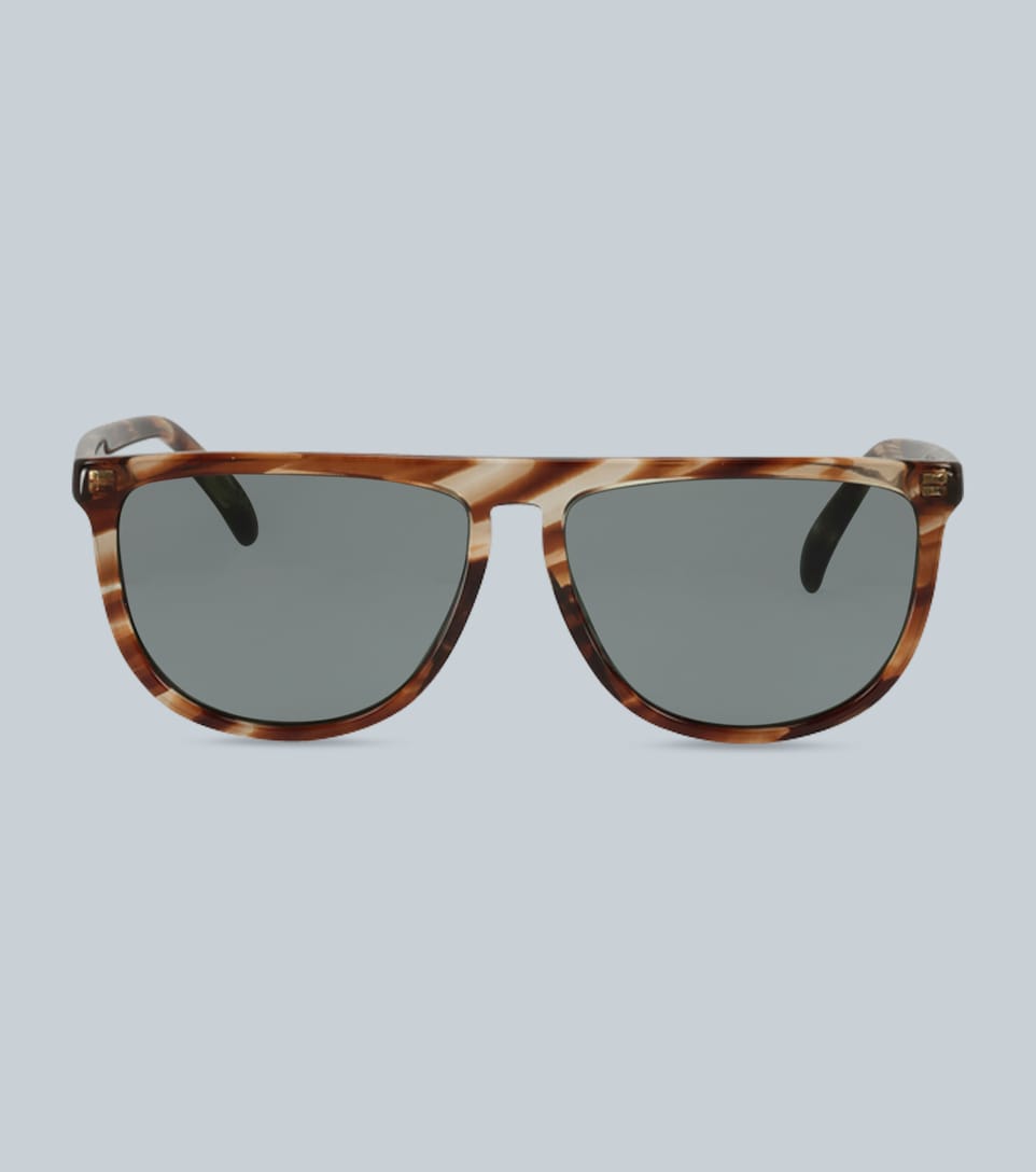 tortoise shell flat top sunglasses
