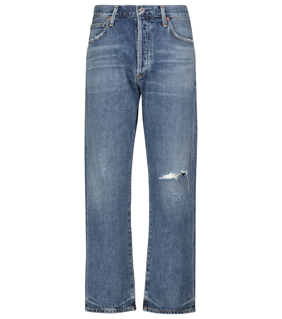Emery cropped straight-leg jeans 