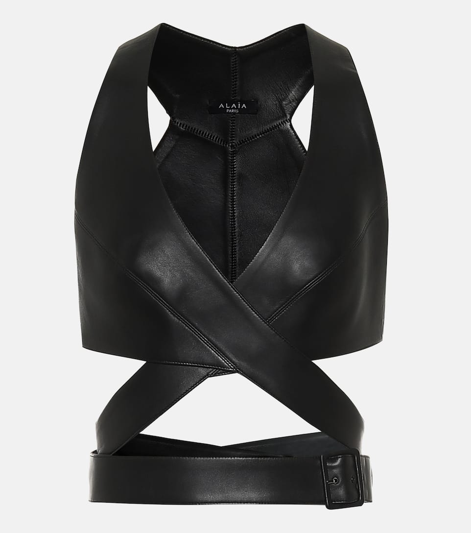 leather bustier