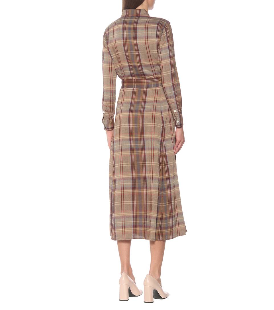 Flannel midi dress clearance