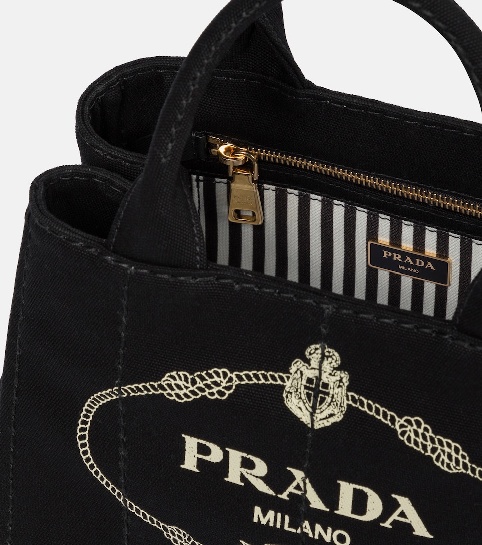 prada small canvas tote