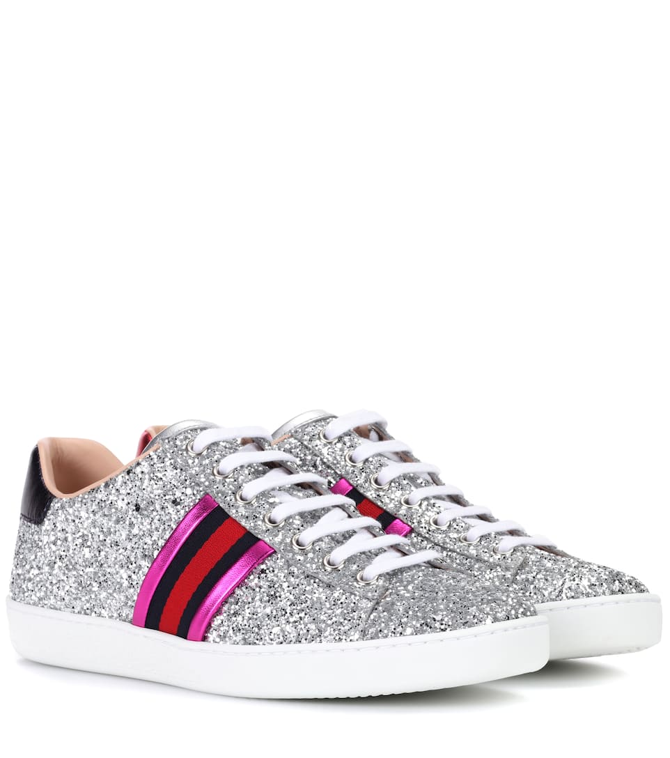 Gucci - Ace glitter sneakers