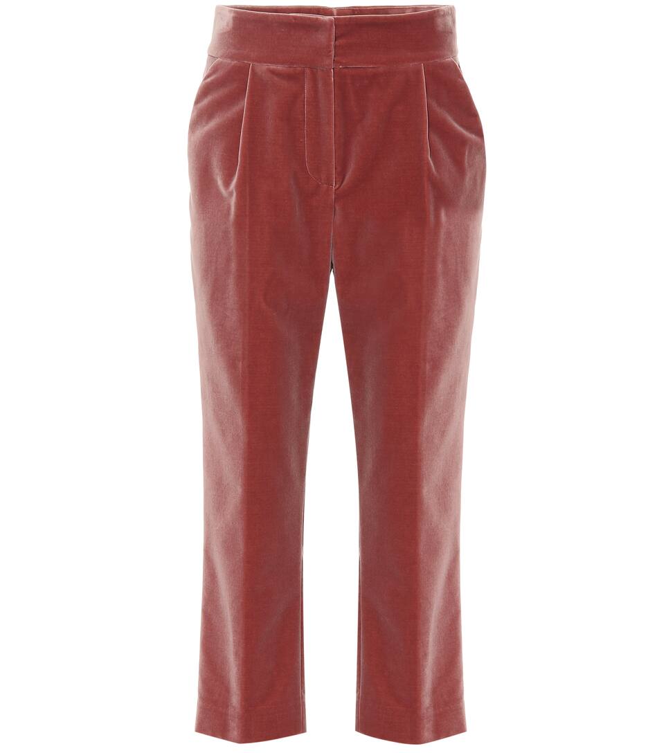 brunello cucinelli velvet pants