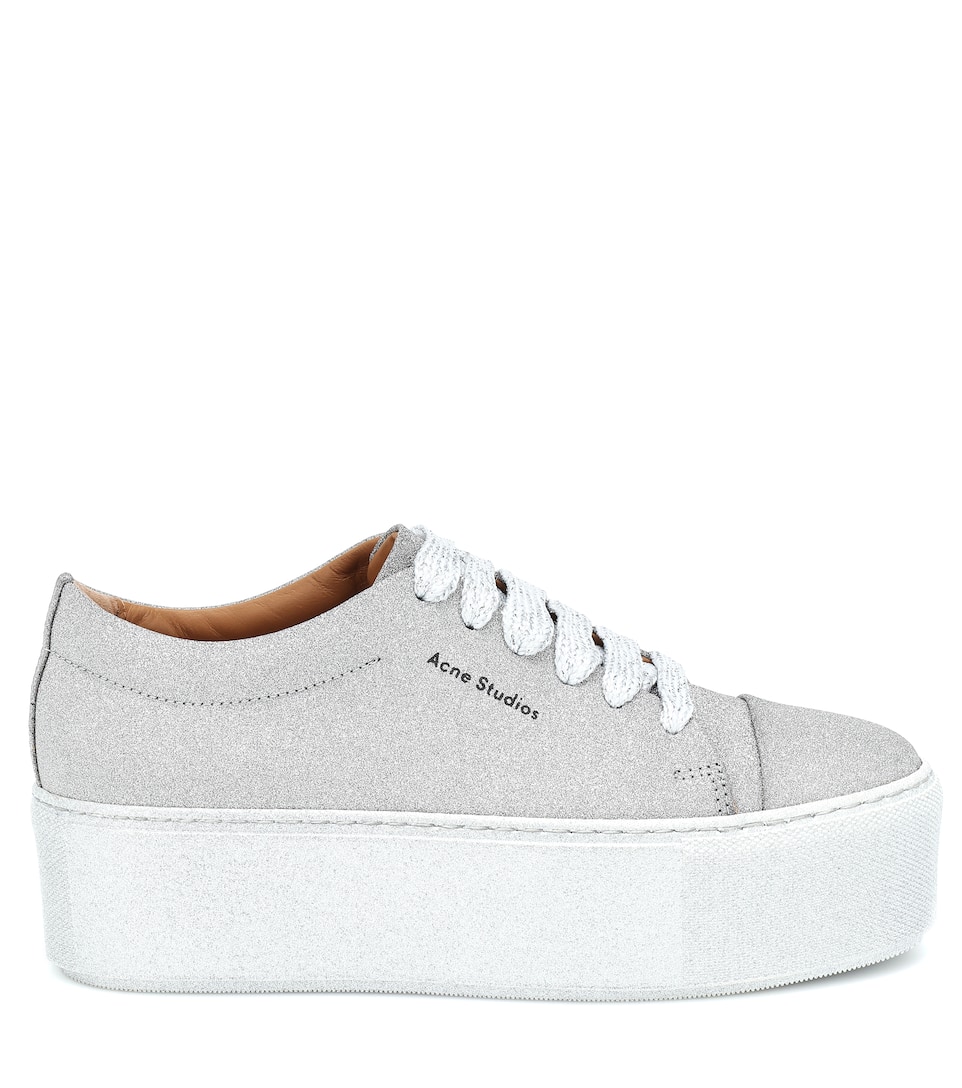 acne studios drihanna platform leather sneakers