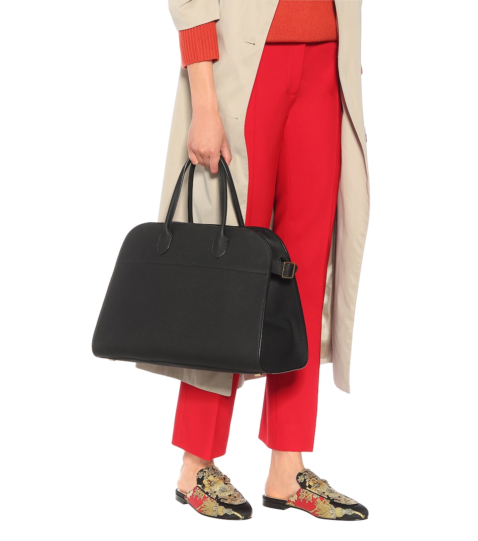margaux large leather work tote