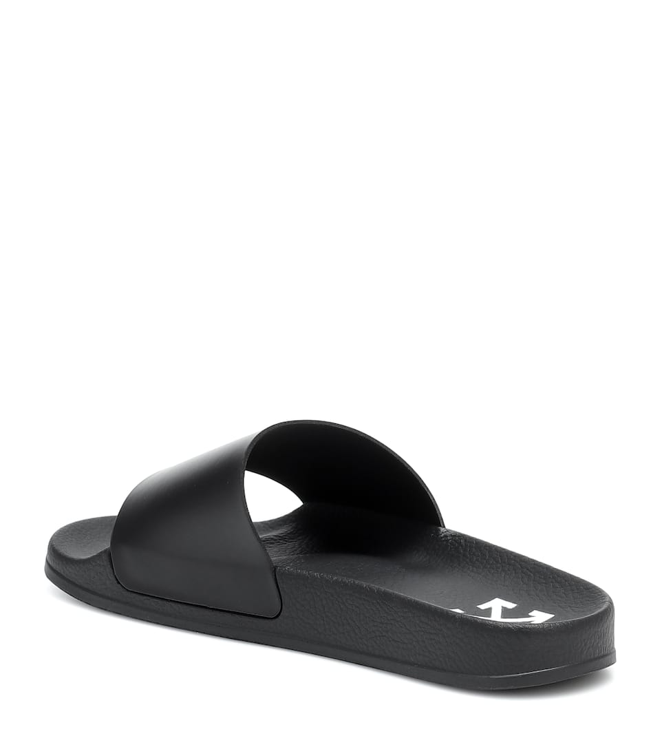 OFF-WHITE LOGO RUBBER SLIDES,P00430181