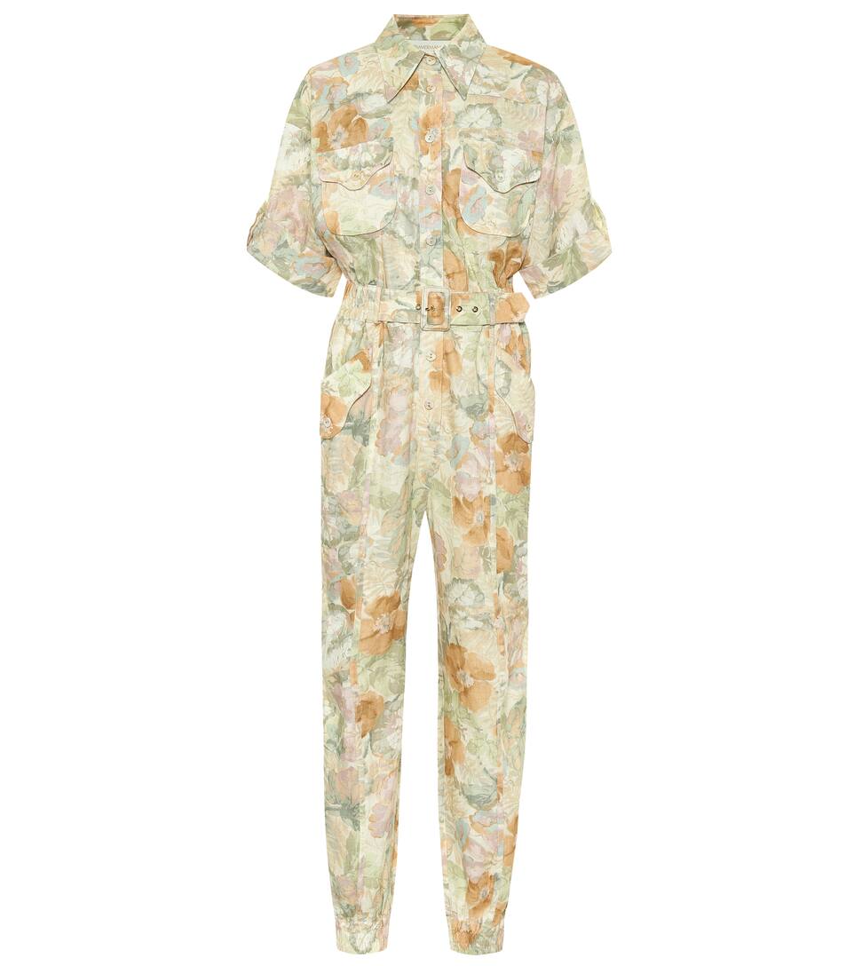 floral linen jumpsuit