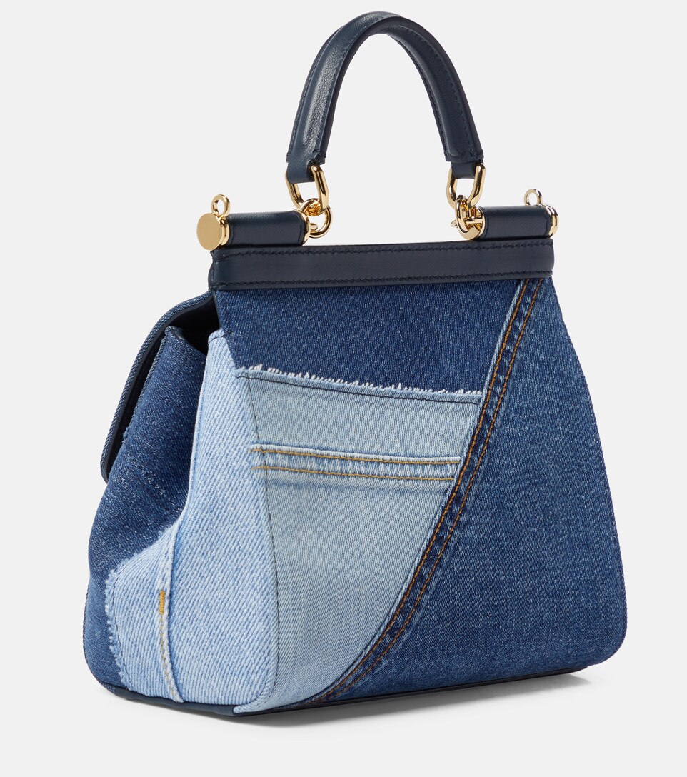 Sicily Small denim shoulder bag 