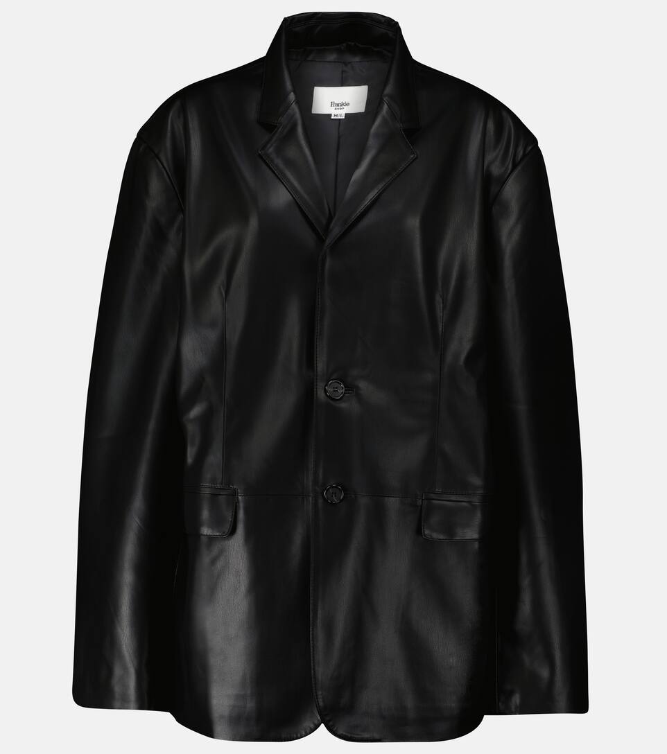 Frankie shop leather blazer clearance