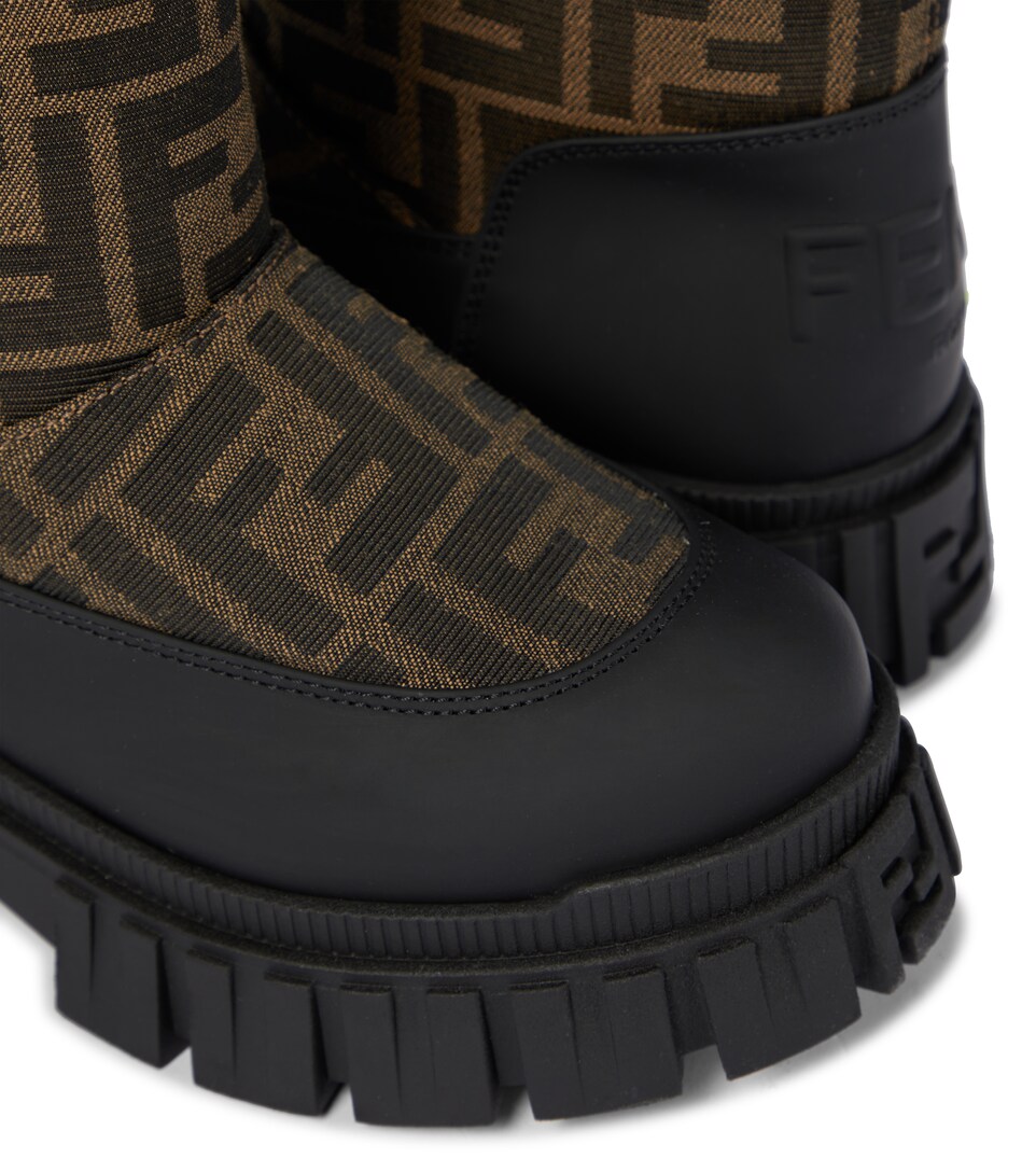 STIVALI DA NEVE IN TESSUTO JACQUARD E PELLE da Donna - Fendi | Biffi