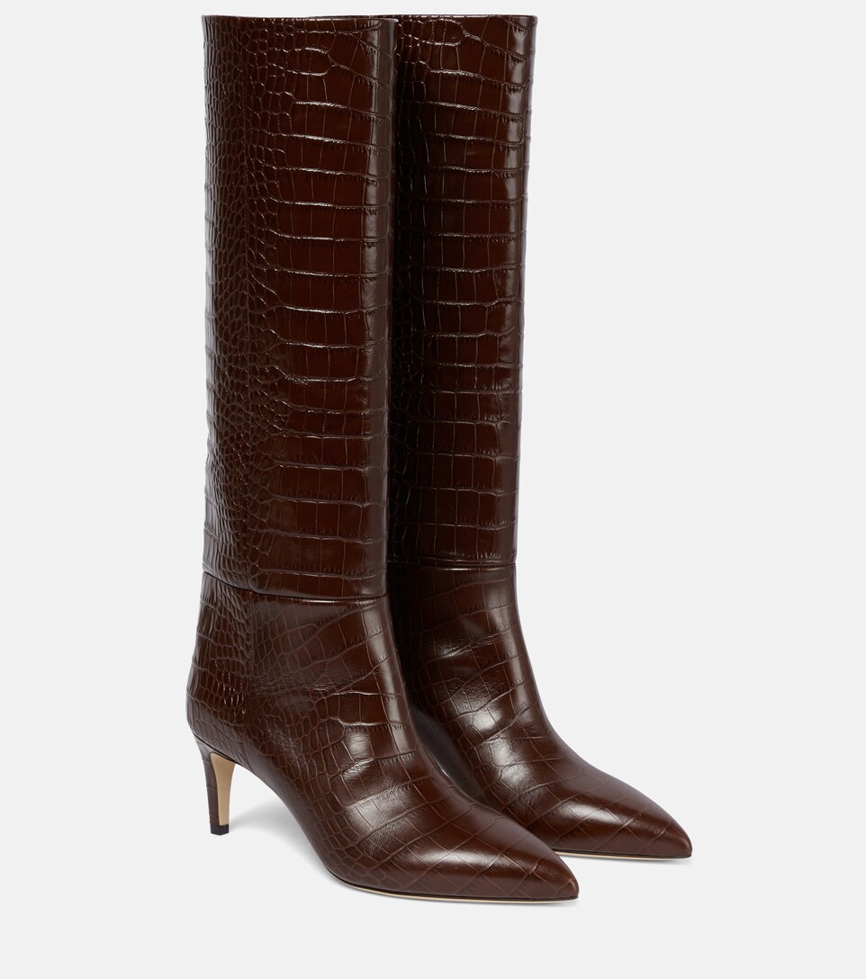 Paris Texas - Botas altas de piel efecto coco | Mytheresa