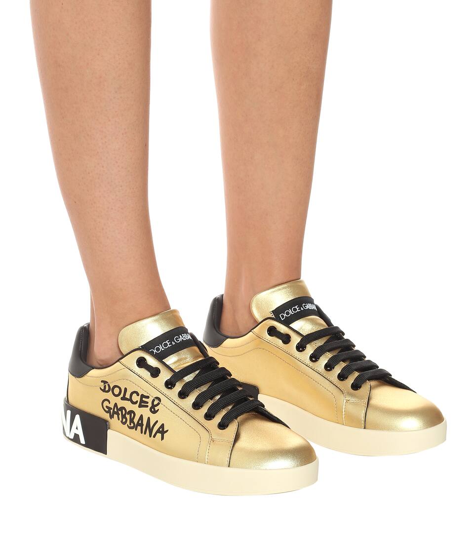 Dolce and gabbana metallic sneakers clearance