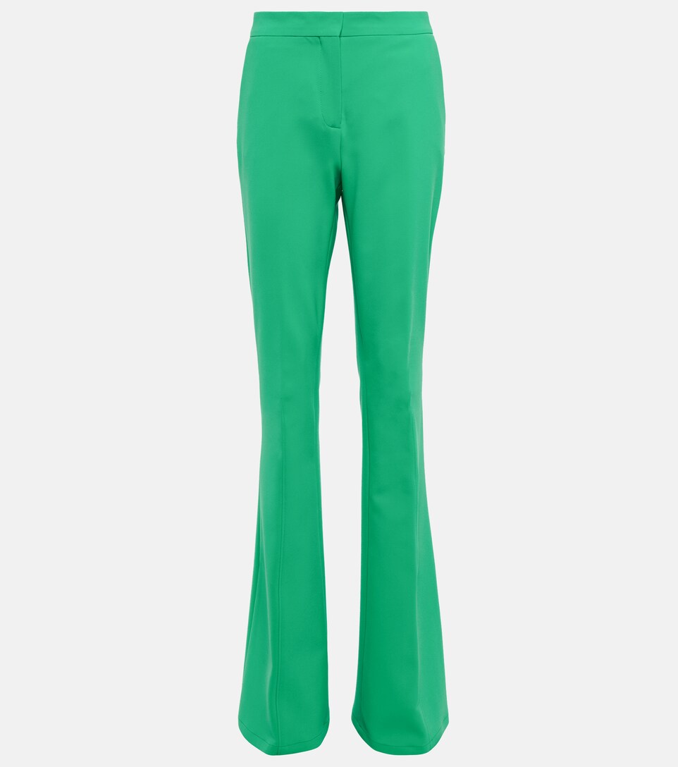 The Attico - Rachel high-rise flared crêpe pants | Mytheresa