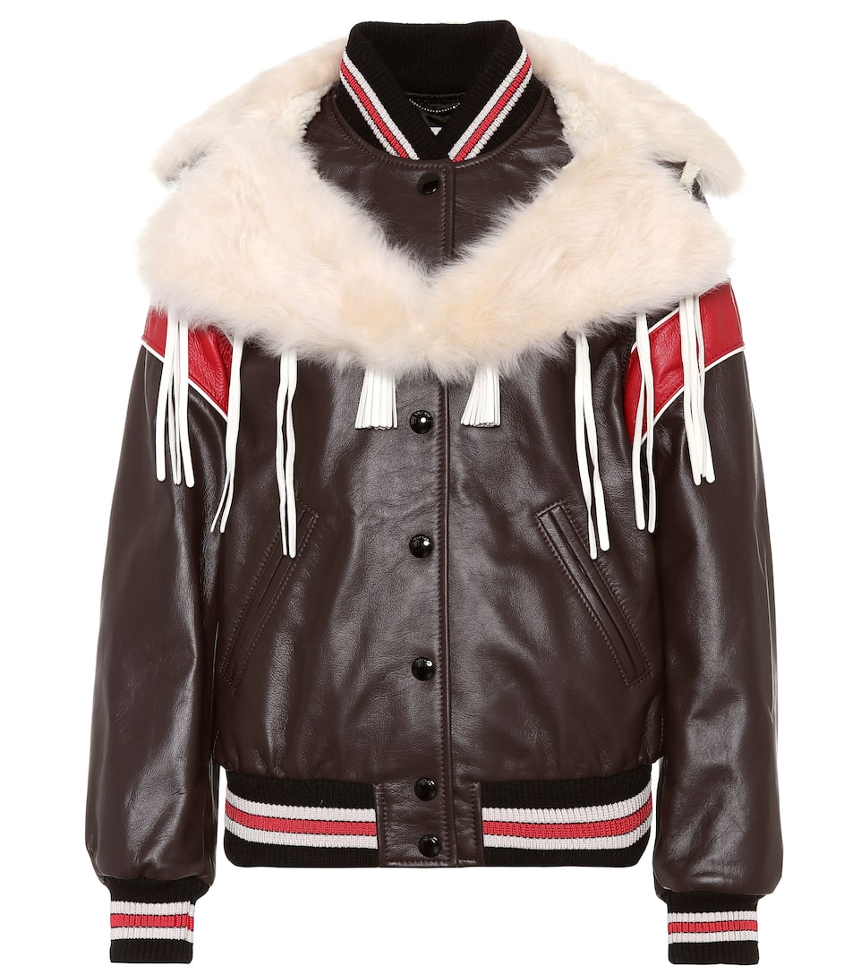 Click to view more detailed imagery on our partner's website Coach Dream Catcher Leather Jacket In Dark Lrowe