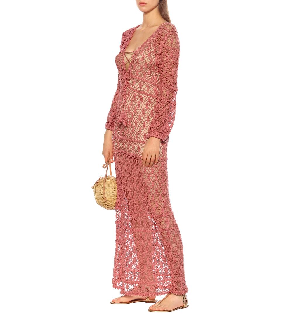 Longue Crochet De Robe Anna Kosturova Bianca Coton En PNX8k0wnO