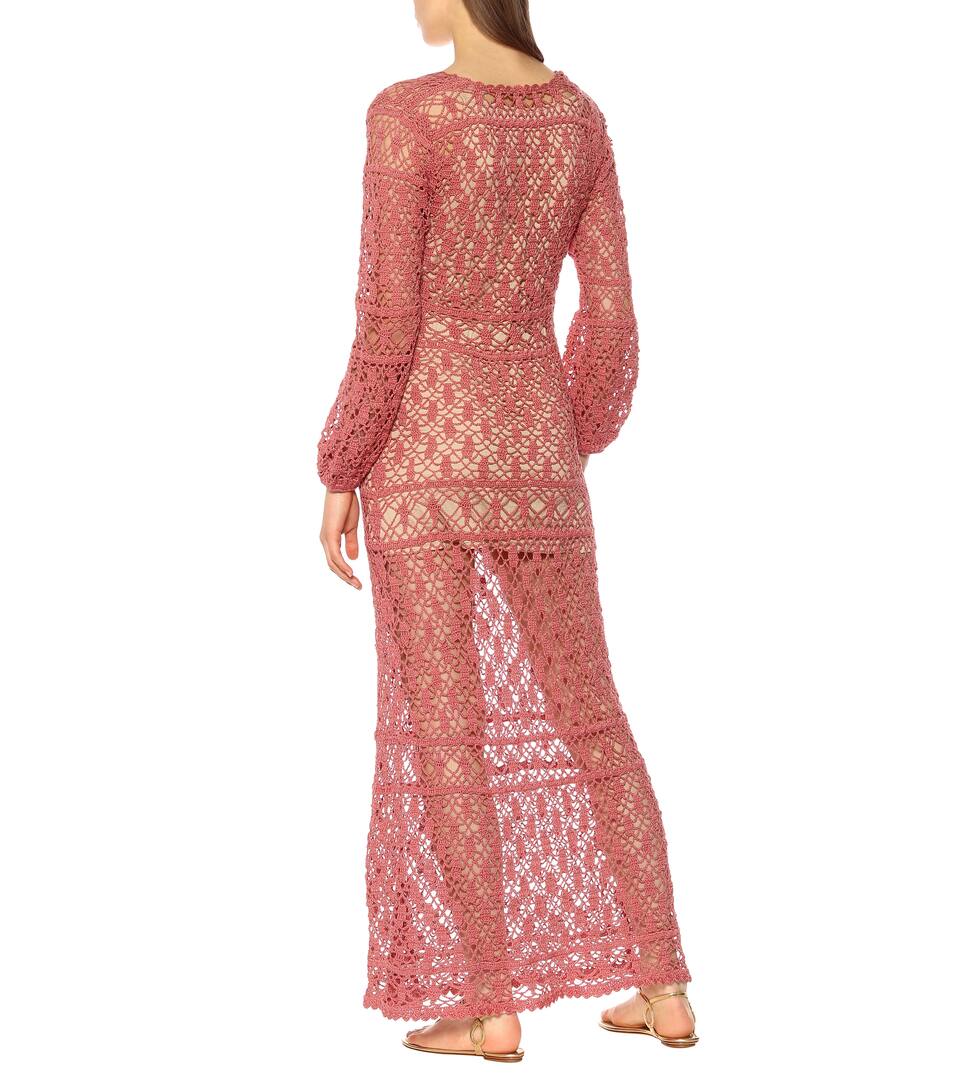 Longue Crochet De Robe Anna Kosturova Bianca Coton En PNX8k0wnO