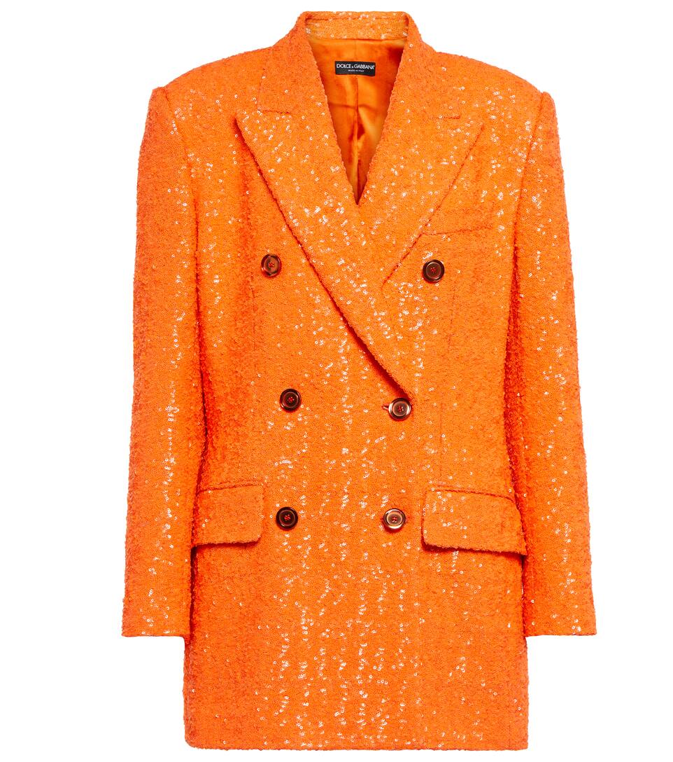 double breasted sequin blazer