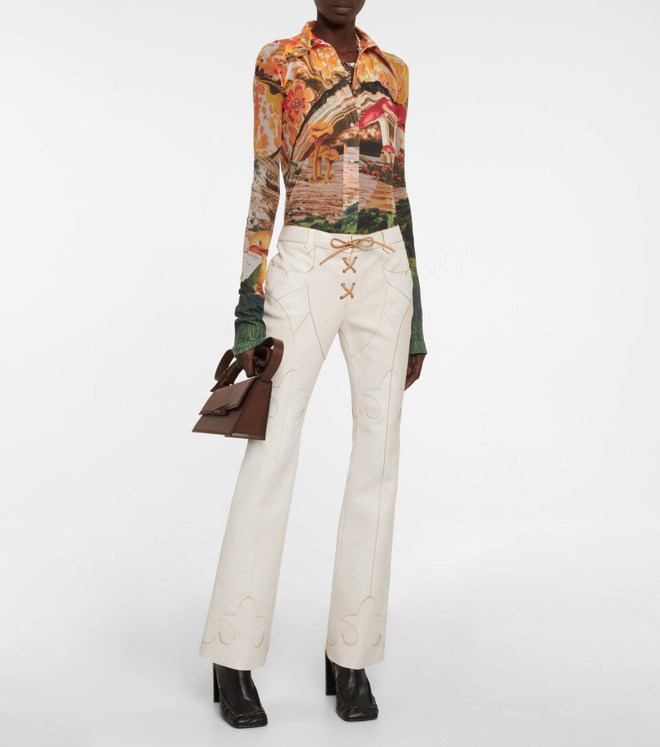 Acne Studios - Low-rise leather pants 