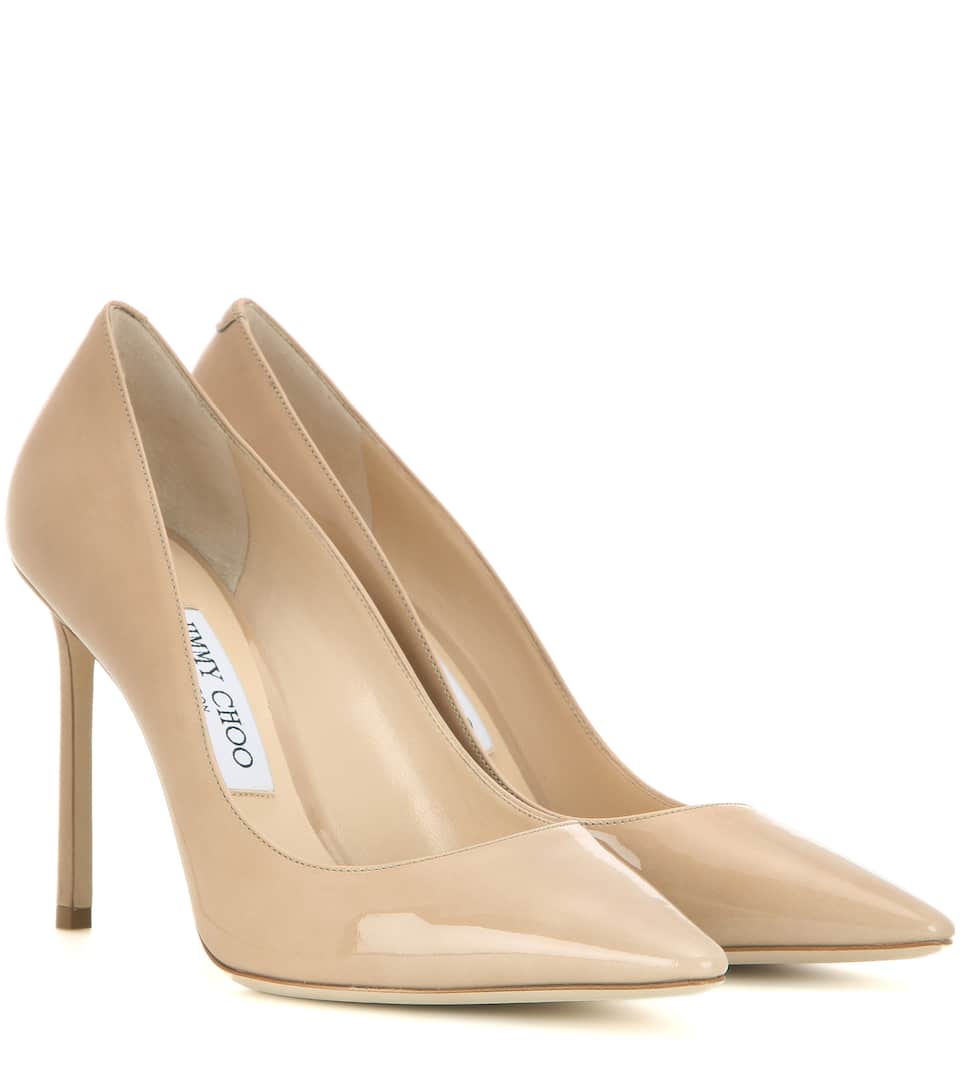 100 Escarpins Romy Cuir Jimmy Choo En Verni dthCxQrsB