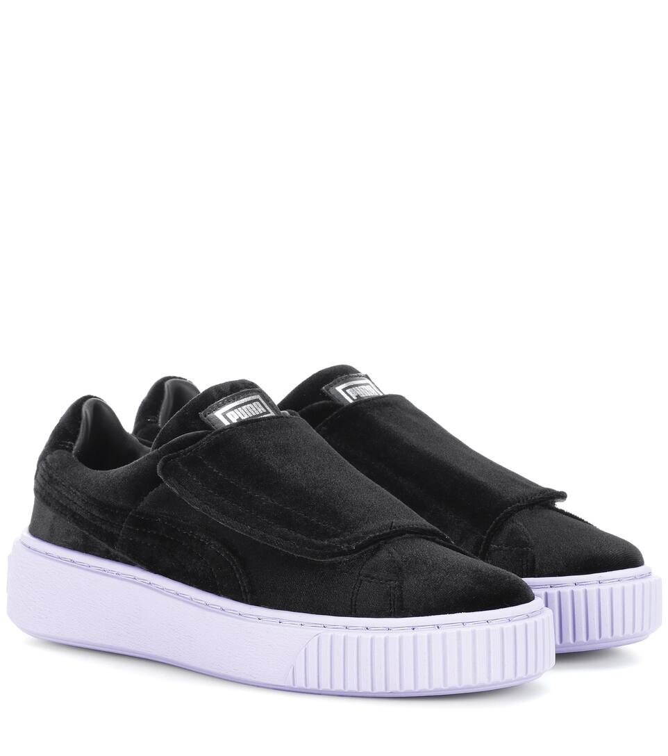 puma sneaker basket platform velvet puma sneaker basket platform velvet