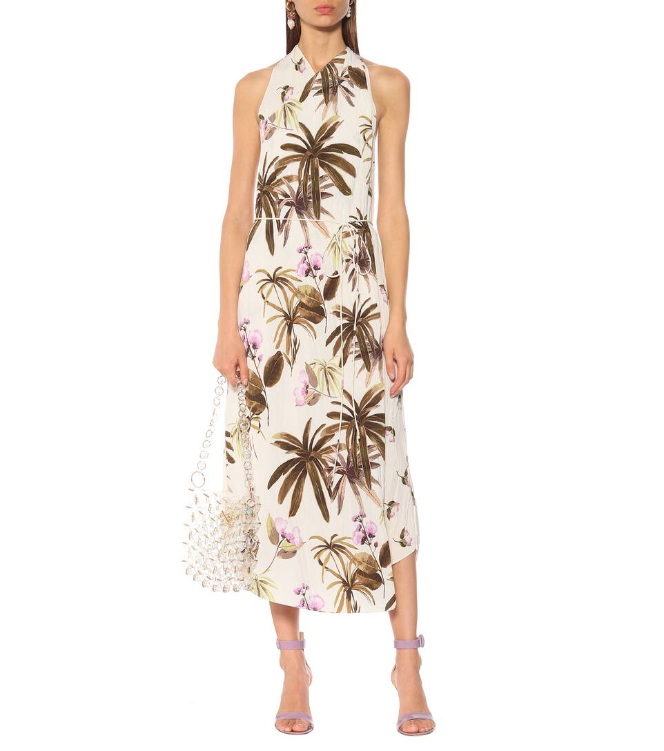 Robe Asymétrique Asymétrique Imprimée Vince Imprimée Robe Vince XwkP8n0O