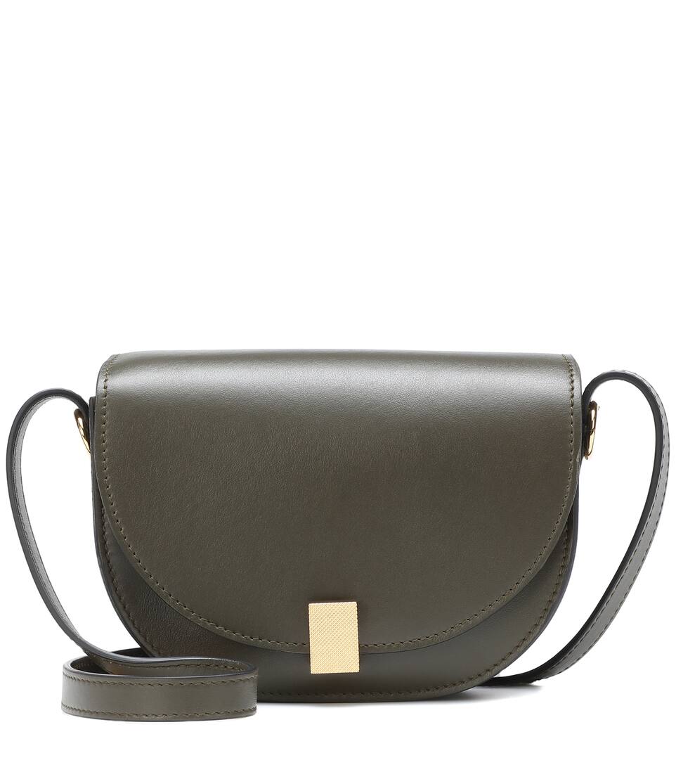 Half Moon Nano Leather Shoulder Bag
