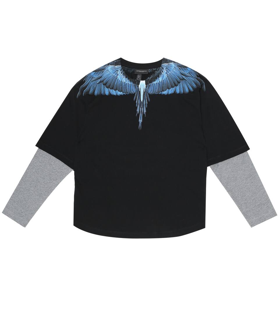Marcelo Burlon Kids of Milan Printed cotton top | Mytheresa MARCELO BURLON COUNTY OF MILAN MEN'S SWEATSHIRT SWEAT WINGS