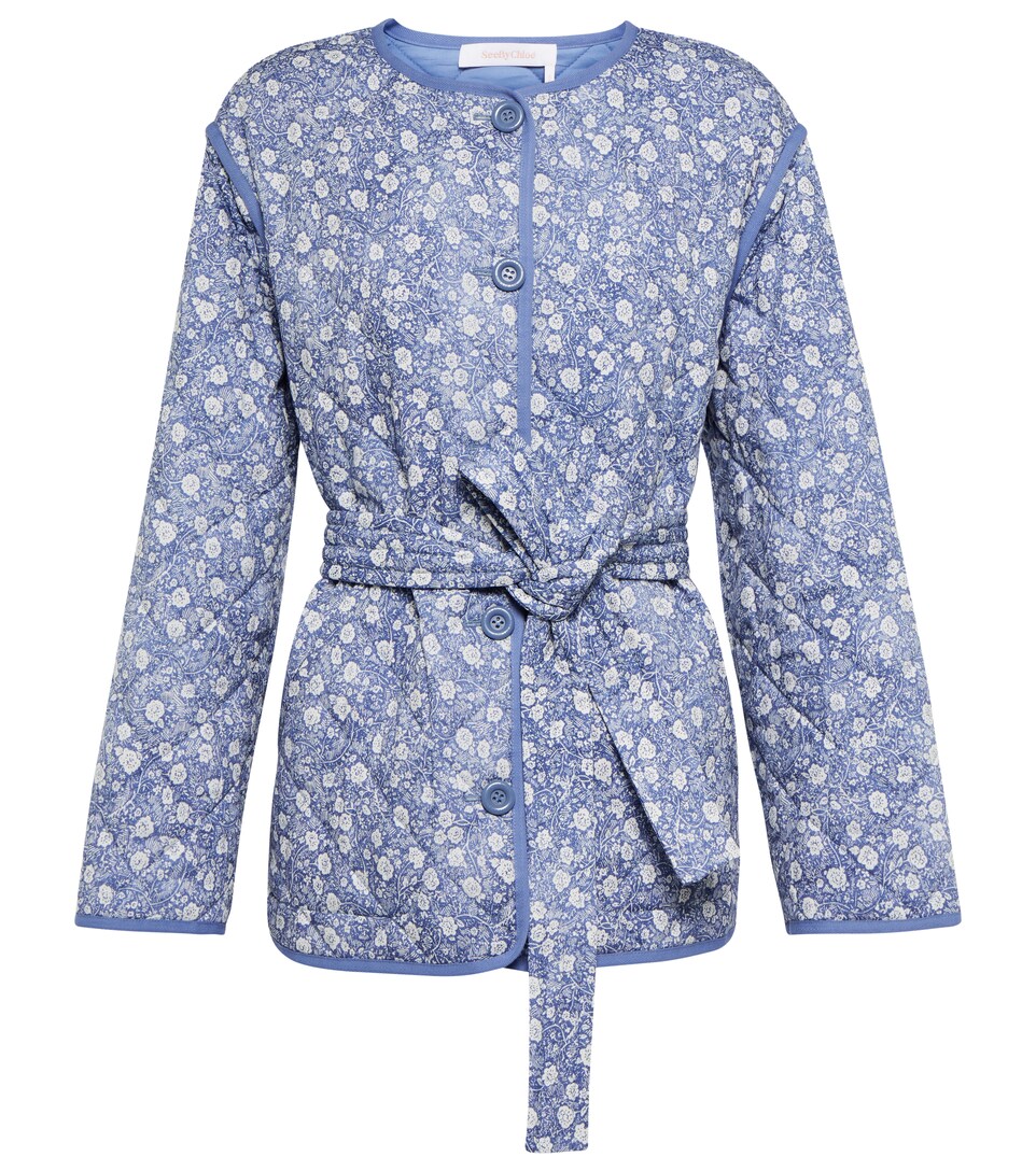 quilted floral jacket