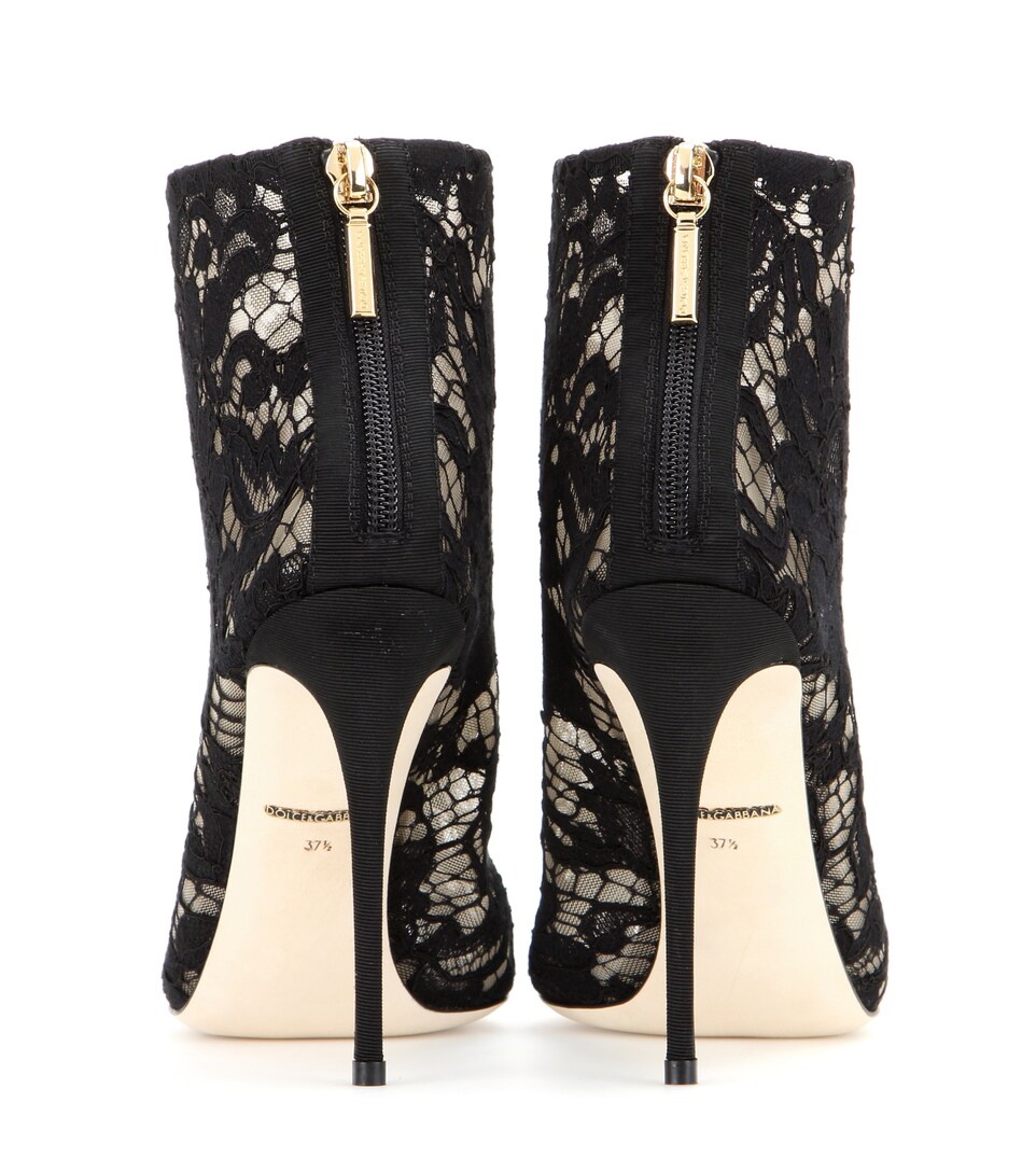 首页 女士 鞋靴 靴子 杜嘉班纳(dolce&gabbana)女士短靴 蕾丝 鱼嘴