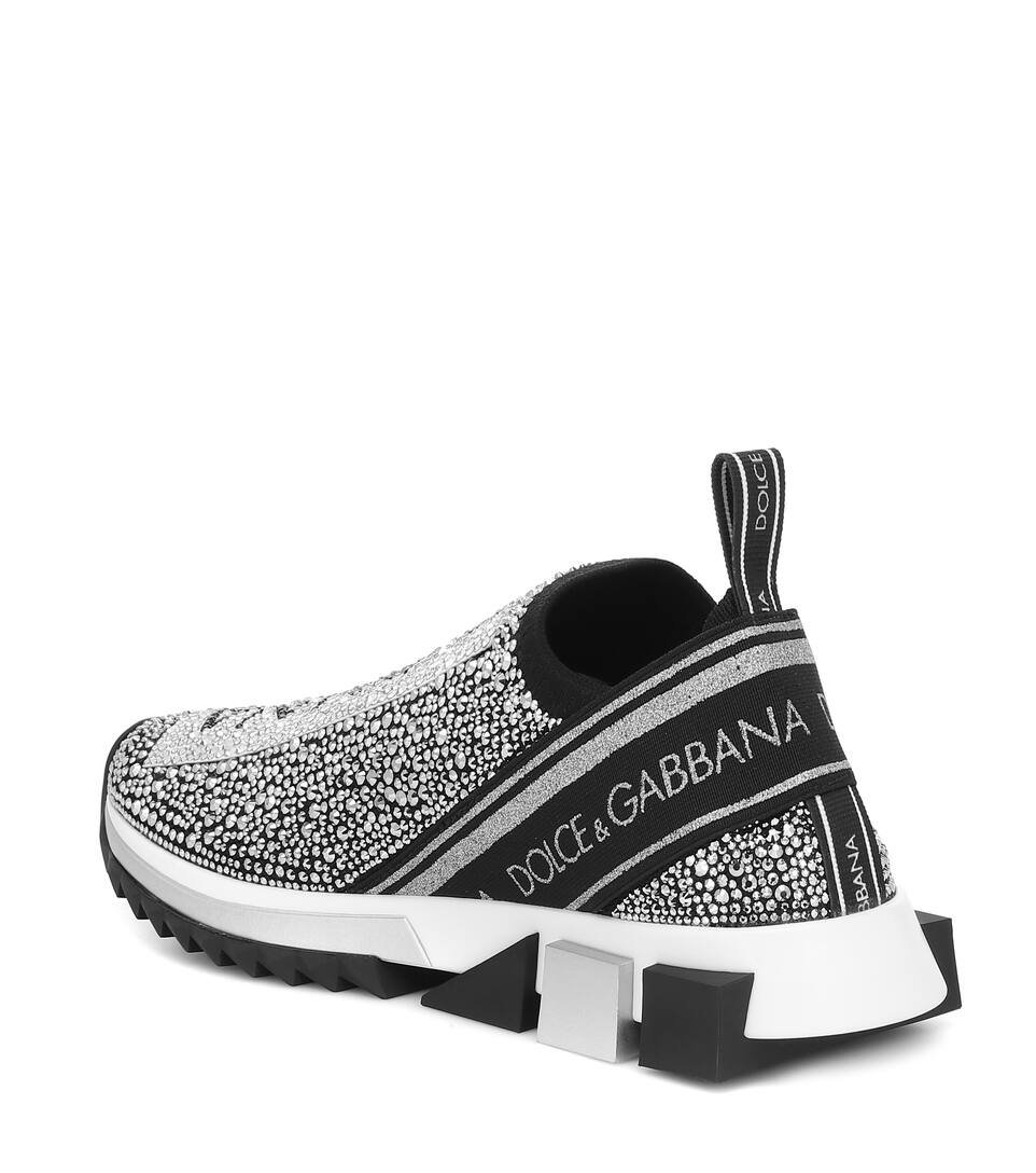 dolce & gabbana sorrento embellished sneakers
