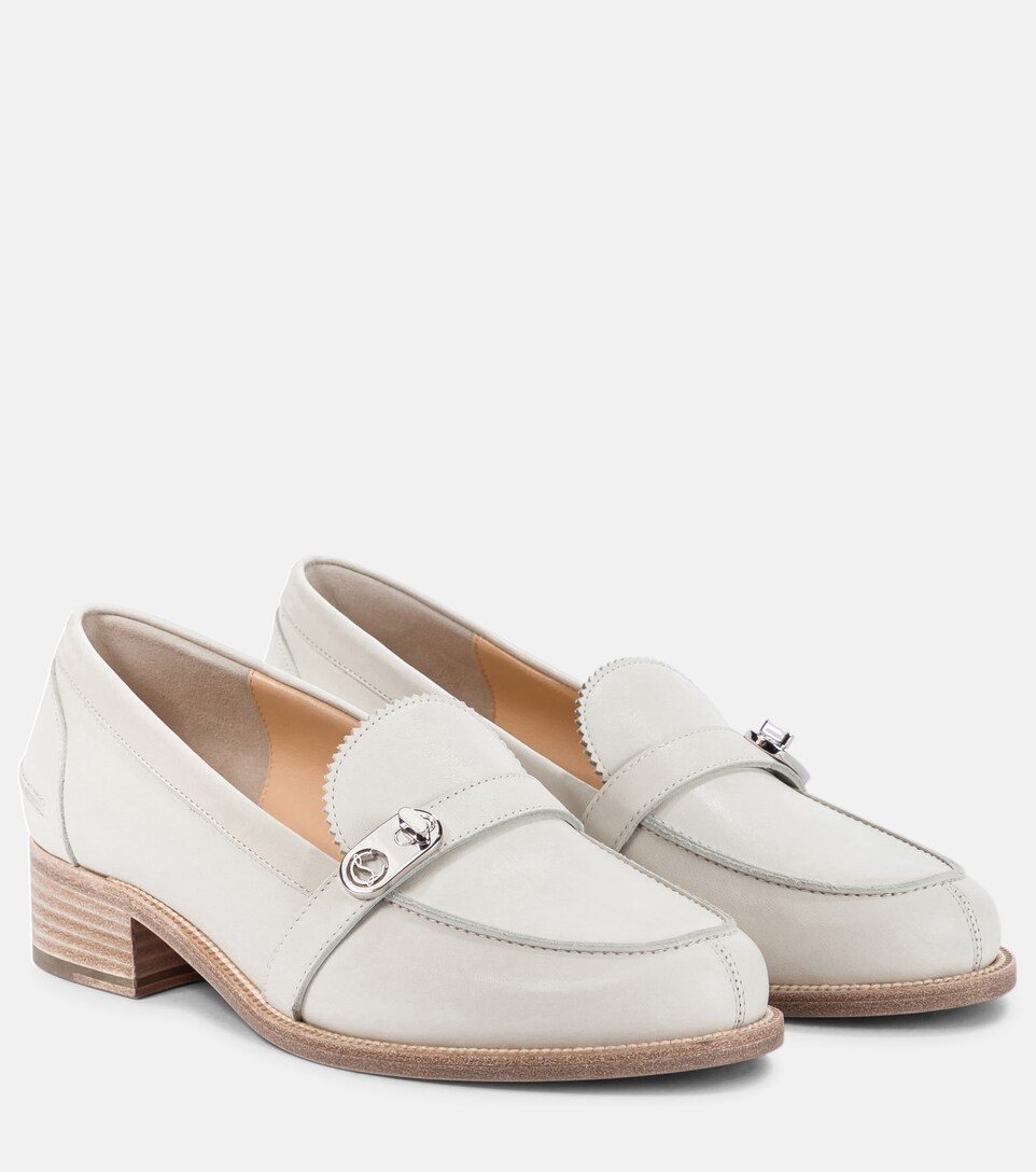 Christian Louboutin - Mocasines Lock Me de piel | Mytheresa