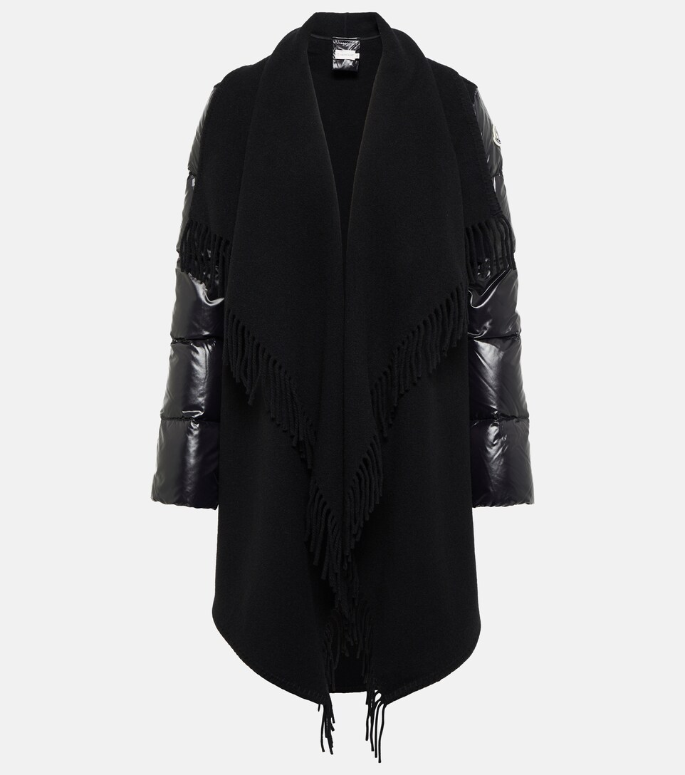 Moncler - Jacke aus Wolle und Shell 