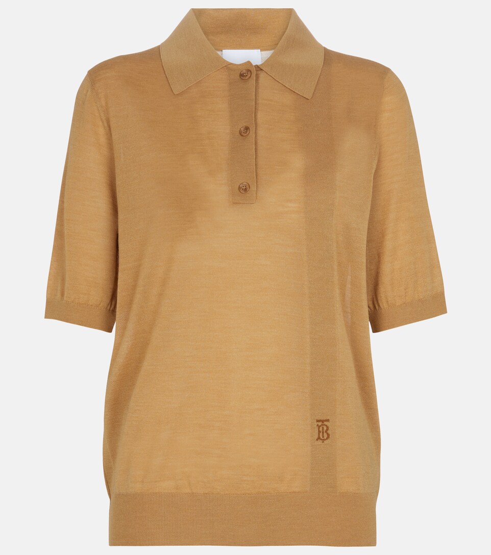Burberry - Wool, silk and cashmere polo 