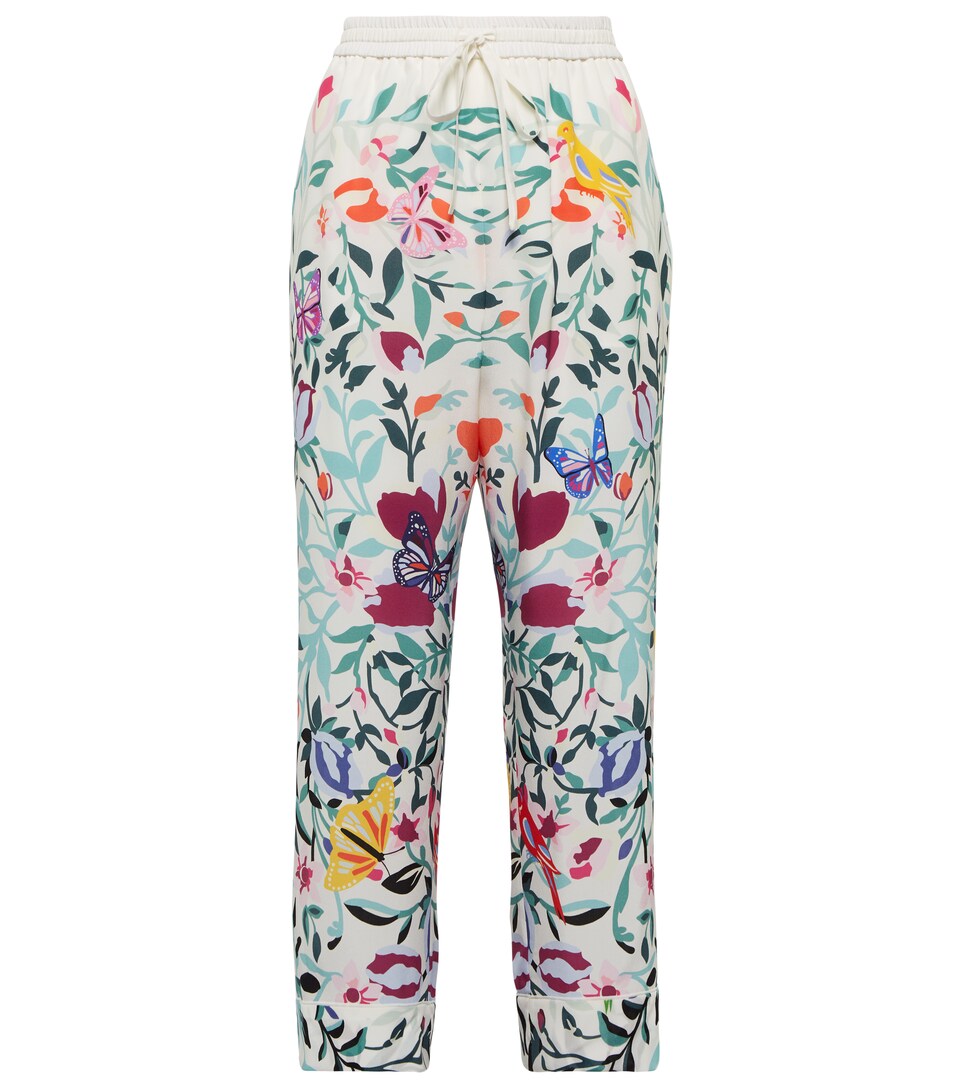 Valentino - Floral silk pajama pants 