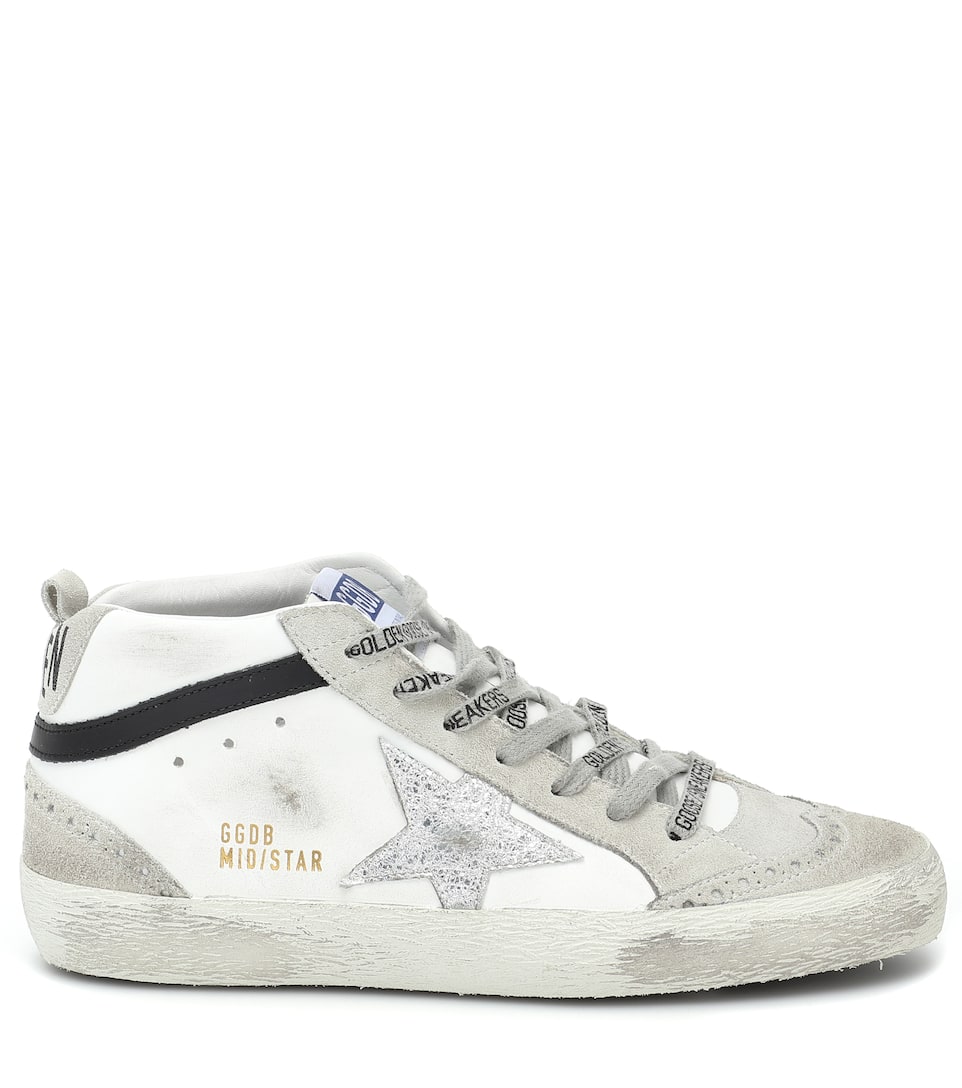 Golden Goose - Mid Star leather sneakers | Mytheresa