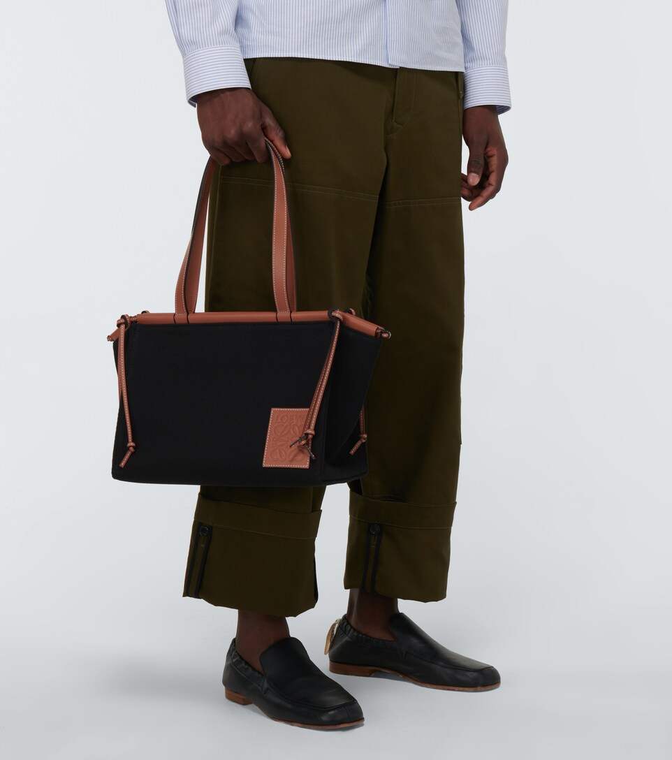 Loewe - Bolso tote Cushion Small de lona | Mytheresa