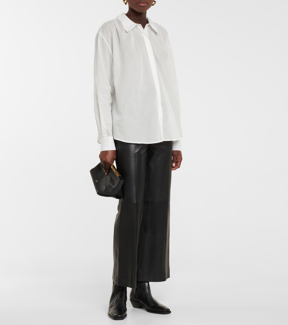 Khaite - Wooster leather ankle boots 