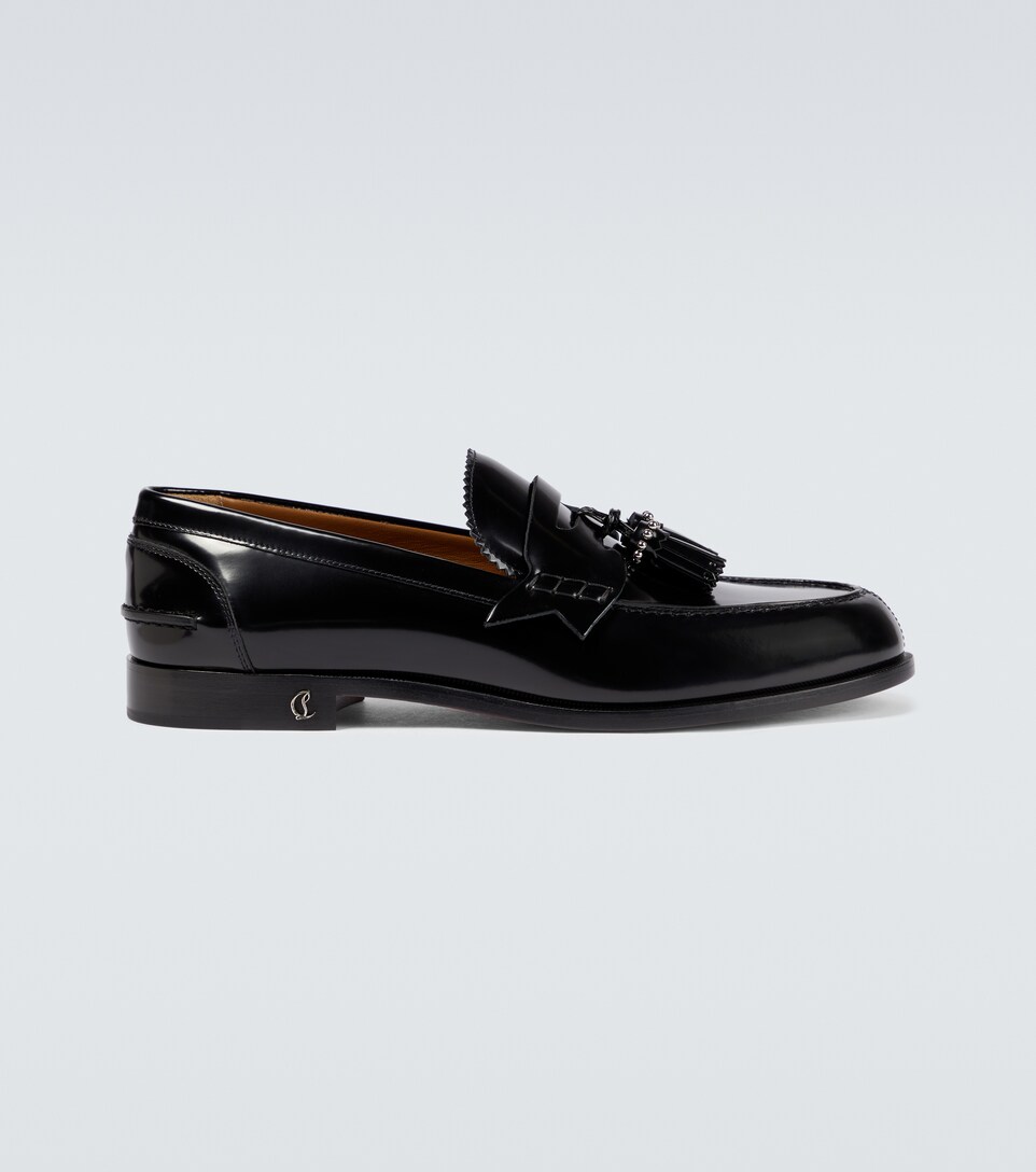 Polished leather penny loafers 