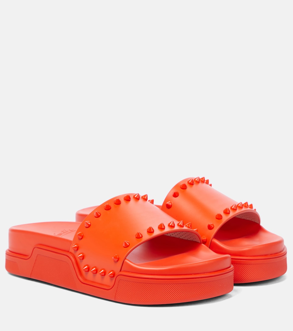 christian louboutin mens pool slides