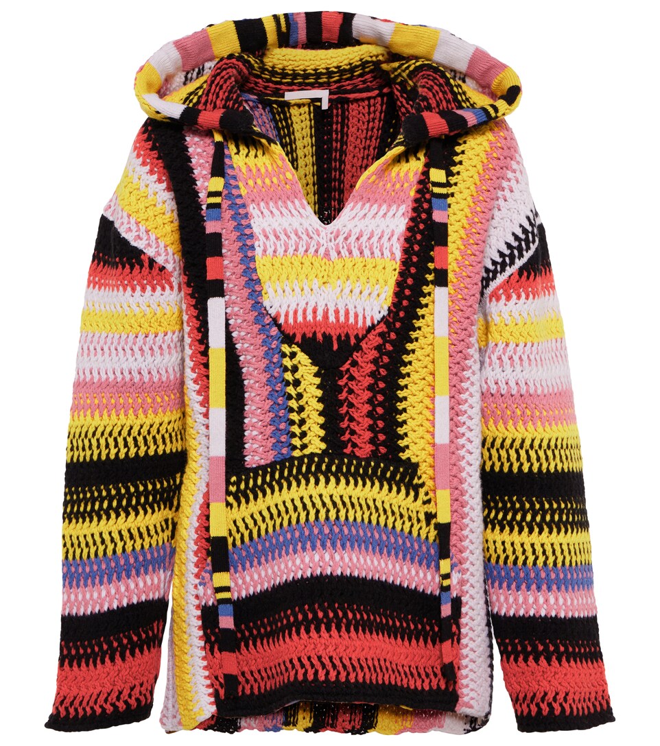 Chloé - Felpa in cashmere e lana con cappuccio | Mytheresa