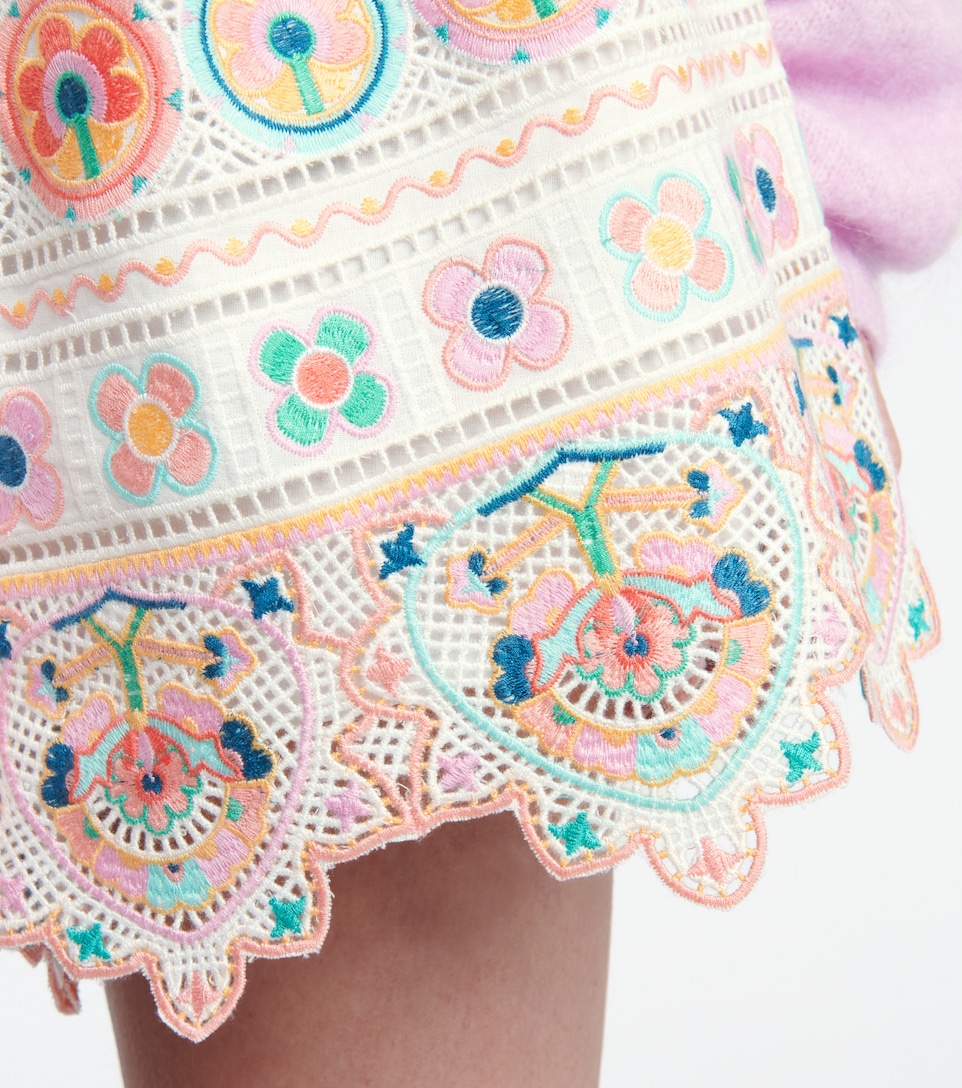 Brighton embroidered cotton shorts 