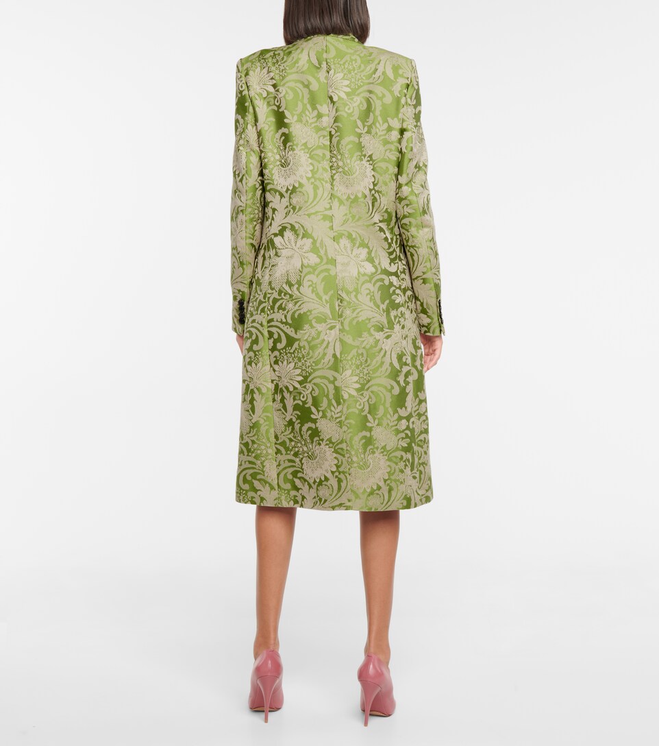 long brocade coat