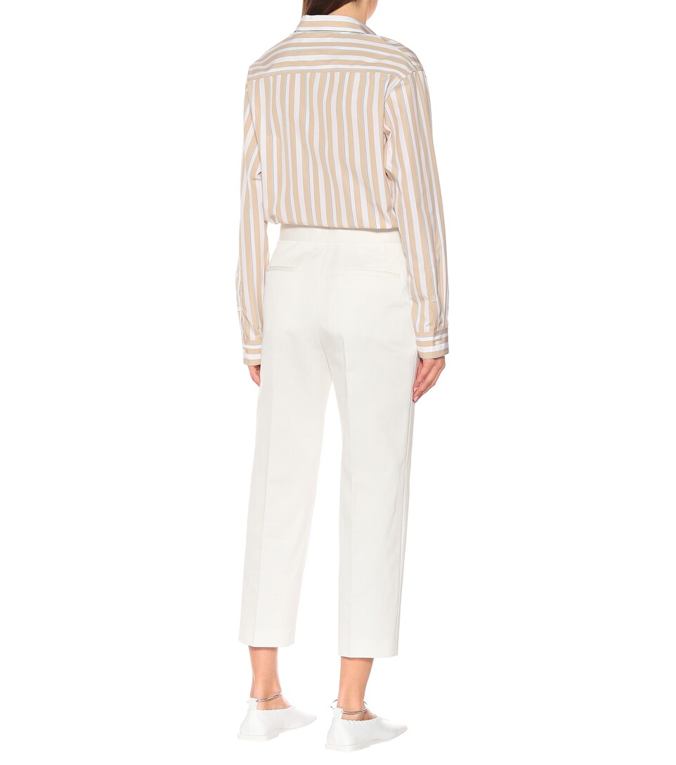 Cotton-Twill Straight Pants | Jil 